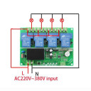Четырёхканальный универсальный дистанционный выключатель на 220/380 Вольт 30 Ампер от AOKE за 955грн (код товара: 4U380)