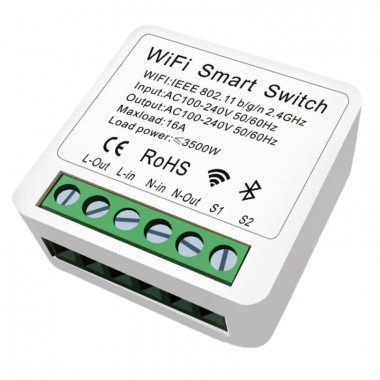 Малогабаритный WiFi выключатель для умного дома c таймером, Ewelink (среда Sonoff)