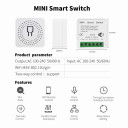 Малогабаритный WiFi выключатель для умного дома c таймером, Ewelink (среда Sonoff) от SONOFF за 215грн (код товара: 1MINI)