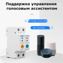 2-х полюсный WiFi выключатель с защитой утечки тока (УЗО) на DIN рейку 220В до 63А Ewelink (среда Sonoff) от TOMZN за 995грн (код товара: SMT2L)