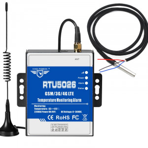 GSM контроллер c датчиком температуры и контролем питания RTU5026