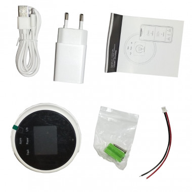 Беспроводной датчик газа и температуры с контролем по WiFi с сиреной и LCD дисплеем