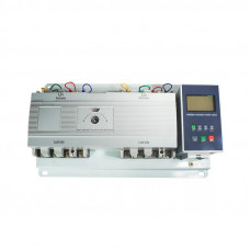 Програмований 3-х фазний  4-х полюсний промисловий Автомат перемикач введення резерву АВР до 225 АА 230В/380В на 2 навантаження з LCD дісплеєм та захистом