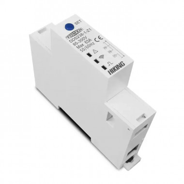 Zigbee счетчик – выключатель с мониторингом напряжения-тока и защитой от перенапряжения, большого тока и мощности на Din рейке, 220В до 63А Tuya (SmartLife)