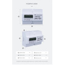 3-х фазный WiFi электросчетчик с LCD дисплеем с поддержкой Modbus RS485 протокола на 60 или 80 Ампер приложение Tuya (Smart Life) от TOMZN за 3 595грн (код товара: DDS34)