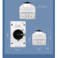 Водонепроницаемый 4-полюсный солнечный изолятор разъединитель переключатель с вращающейся ручкой до 32 Ампер PV DC 1200V IP66 от TOMZN за 1 395грн (код товара: FMPV32-ELR2)