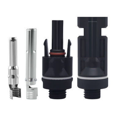 Конектор з'єднувач для сонячних панелей PV 1000/1500V на 32/45 Ампер водозахисного типу