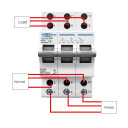 Ручной перекидной переключатель(рубильник) резерва на 1 фазу 2 полюса 220/230 Вольт до 80 Ампер на 3 положения (тип автомата) от TOMZN за 225грн (код товара: TO19G80)