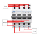Ручной перекидной переключатель(рубильник) резерва на 1 фазу 2 полюса 220/230 Вольт до 80 Ампер на 3 положения (тип автомата) от TOMZN за 225грн (код товара: TO19G80)