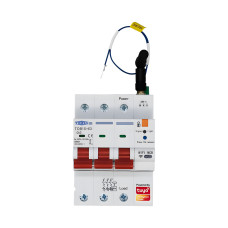 Автоматичний вимикач WIFI+RS485 3P+N 220/230V AC 1-63A V-I-Hz-kW-kWh-℃ з Захистом від короткого замикання OVP UVP OCP Автоматичний вимикач WIFI+RS485 3P+N 220/230V AC 1-63A V-I-Hz-kW-kWh-℃ з Захистом від короткого замикання OVP UVP OCP