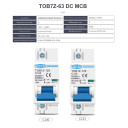 1-полюсный DC модульный автоматический солнечный мини-выключатель постоянного тока на 80A 100А или 125 Ампер MCB до 250 Вольт для фотоэлектрической системы от TOMZN за 245грн (код товара: TOB1Z-125-1)