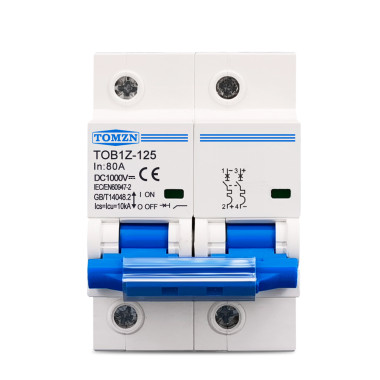 2-полюсный DC модульный автоматический солнечный мини-выключатель постоянного тока на 80 /100 или 125 Ампер Ампер MCB до 1000 Вольт для фотоэлектрической системы 2-полюсный DC модульный автоматический солнечный мини-выключатель постоянного тока на 80 /100 или 125 Ампер Ампер MCB до 1000 Вольт для фотоэлектрической системы