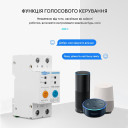 2-х полюсный WiFi выключатель с защитой утечки тока (УЗО) и мощности с напряжением на DIN рейку 220В до 63А приложение Ewelink (среда Sonoff) от TOMZN за 1 245грн (код товара: SMT2)