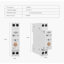 1-но фазный WIFI выключатель-реле с таймером на DIN рейку 220В до 63A для Tuya или Smart Life от TOMZN за 555грн (код товара: TOB9-63T)