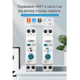 Wi-Fi выключатель с мониторингом напряжения-тока и защитой от перенапряжения, сверхбольшого тока и мощности с защитой утечки тока УЗО на Din рейке, 220/230В до 63А Tuya или SmartLife от TOMZN за 695грн (код товара: TOB9L-63M)