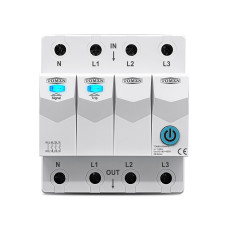 Дистанційне WiFi реле відключення 4P 3*220/230V 63A 50/60Гц на DIN-рейку загальна нейтраль TUYA (SmartLife) Дистанційне WiFi реле відключення 4P 3*220/230V 63A 50/60Гц на DIN-рейку загальна нейтраль TUYA (SmartLife)