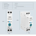 1-но фазный Zigbee выключатель-реле с мониторингом напряжения мощности (счётчик) таймером на DIN рейку 220В до 63A для Tuya или Smart Life от TOMZN за 695грн (код товара: TOB9Z-63M)