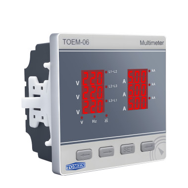 Мультиметр цифровой трехфазный TOMZN TOEM-06 (V-I-Hz, AC 450V, 5A, 3P4L) Мультиметр цифровой трехфазный TOMZN TOEM-06 (V-I-Hz, AC 450V, 5A, 3P4L)