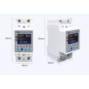 1-но фазный WiFi электросчётчик с цветным LCD дисплеем с подсветкой и защитой на 220/230 Вольт 63 А приложение Tuya (Smart Life) от TOMZN за 765грн (код товара: TOMPD-63SW)