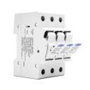 3-х полюсный держатель солнечных фотоэлектрических предохранителей до 32 Ампер DC до 1000V PV 10 x 38 мм для защиты фотопанелей от TOMZN за 355грн (код товара: TOPV-32-3P)