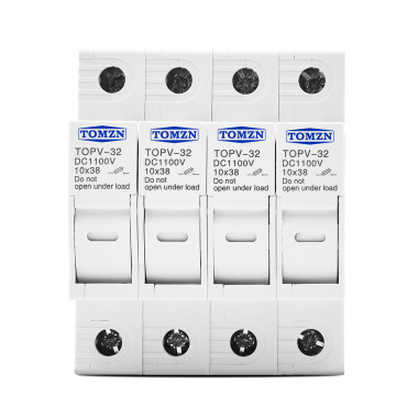 4-х (чотириполюсний) тримач сонячних плавких запобіжників постіного струму до 32 Ампер DC 1000V PV 10x38 4-х (чотириполюсний) тримач сонячних плавких запобіжників постіного струму до 32 Ампер DC 1000V PV 10x38