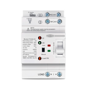 TOQ6-63/2P 220/230В 2-х полюсный автомат-переключатель ввода резерва для генератора/сети