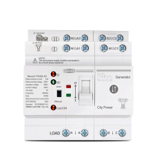 TOQ6-63/4P 220/230В 4-х полюсний автомат-перемикач введення резерву для генератору/мережею