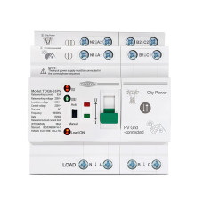 TOQ5-63PV/4P 220/230В 4-х полюсний автомат-перемикач введення резерву для інвертора сонячних панелей TOQ5-63PV/4P 220/230В 4-х полюсний автомат-перемикач введення резерву для інвертора сонячних панелей