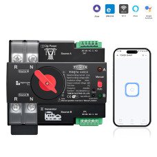 Розумний Автоматичний перемикач резервного живлення для генератора АВР TOQ7e WIFI 2P 125A eWeLink (середовище Sonoff) Розумний Автоматичний перемикач резервного живлення для генератора АВР TOQ7e WIFI 2P 125A eWeLink (середовище Sonoff)