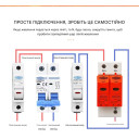 УЗИП Разрядник защиты от импульсного перенапряжения постоянного тока DC SPD 500V 600V 800V 1000V 20KA~40KA от TOMZN за 445грн (код товара: TOV1-PV)