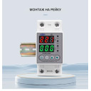 Устройство защиты от перенапряжения и тока на DIN рейку 220В до 60A с цветым дисплеем от TOMZN за 455грн (код товара: TOVPD1-60C)