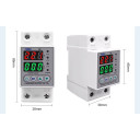 Устройство защиты от перенапряжения и тока на DIN рейку 220В до 60A с цветым дисплеем от TOMZN за 455грн (код товара: TOVPD1-60C)