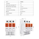 УЗИП Разрядник защиты от импульсного перенапряжения постоянного тока 3-х полюсный DC SPD 500V 600V 800V 1000V 20KA~40KA от TOMZN за 735грн (код товара: TZG40-PV-3P)