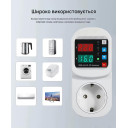 Розетка барьер озетка с защитой от перенапряжения и тока, реле на пруги 90 -300 (230) Вольт AC с регулируемыми порогами защиты на 16 Ампер от SZDQ за 545грн (код товара: VASK16)