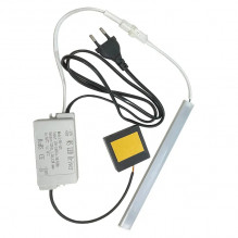 Дзеркальний Сенсорний Вимикач з підсвічуванням для лед стрічок або ламп на 220 вольт