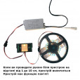 Безконтактний дзеркальний сенсорний вимикач з підсвічуванням (білий / блакитний) на 12 вольт до 5 Ампер (60Вт) від SINKONG за 195грн (код товару: 1D6)