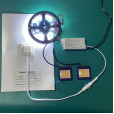 Зеркальный сенсорный выключатель-диммер с блоком питания 220/12 Вольт до на 2 или 3 Ампера (24 или 36Вт) с сенсором противозапотевальной плёнки на 220 Вольт от AIDI за 395грн (код товара: 2D1)