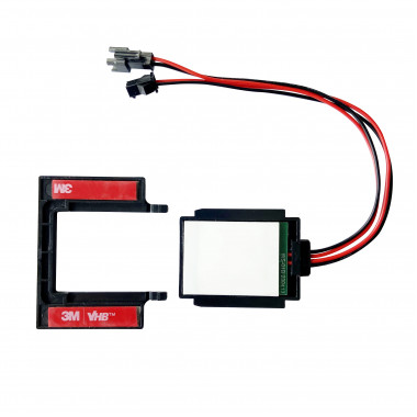 Дзеркальний сенсорний вимикач-диммер з змінним підсвічуванням (червоний / синій) на 12 вольт до 5 Ампер (60Вт)