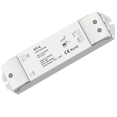 Дистанційний LED контроллер-диммер Skydance V1-L на 12-24 Вольт до 15 Ампер з пультом