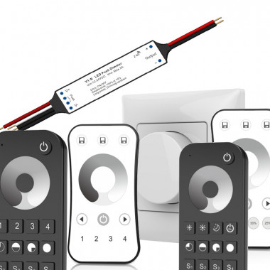 Дистанційний LED міні контроллер-димер Skydance V1-N на 12-24 Вольт до 3 Ампер  c пультом і можливістю управління з кнопки
