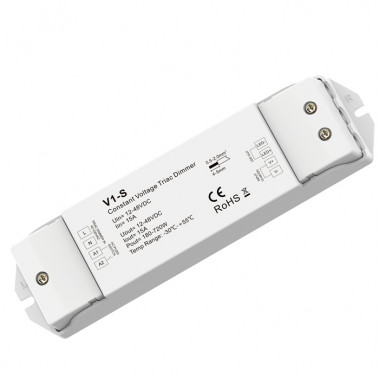 Дистанційний контроллер-димер до світлодіодних стрічок  V1-S на 12 - 48 Вольт до 15 Ампер з пультом 