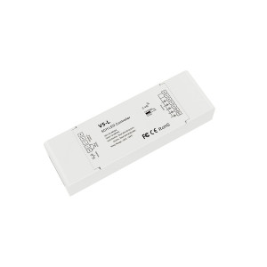 5-канальний RGB + CCT LED RF дистанційний контроллер-димер Iskydance V5-L на 12-48 Вольт до 6 Ампер c пультом