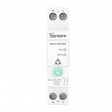 SONOFF BASIC-1GSP интеллектуальный выключатель на DIN рейке через Matter Over WiFi, совместимый с Apple Home