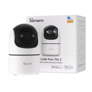 Wifi камера відеоспостереження SONOFF CAM Pan-Tilt 2 (CAM-PT2) 1080P з панорамним оглядом 360° Wifi камера відеоспостереження SONOFF CAM Pan-Tilt 2 (CAM-PT2) 1080P з панорамним оглядом 360°