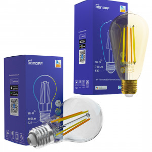 SONOFF B02-F Розумна світлодіодна філаментна лампочка з цоколем зі скла Wi-Fi