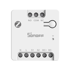SONOFF MINI-ZBD  Zigbee інтелектуальний комутатор із сухими контактами та підтримкою NO/NC, гнучким живленням AC/DC