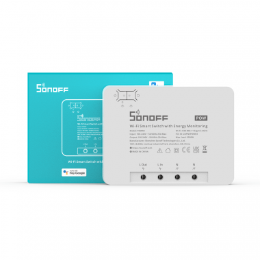 Sonoff Pow R3 WiFi Вимикач - з функцією вимірювання споживаної потужності до 25 Ампер (5500Вт)
