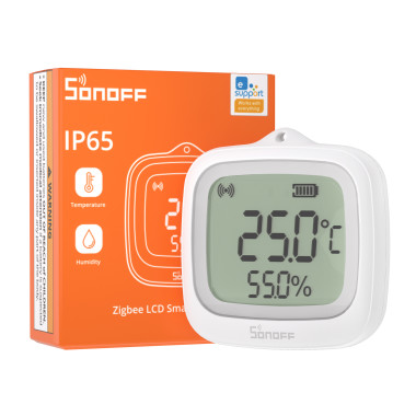 SNZB-02WD Zigbee 3.0 датчик температуры и влажности SONOFF IP65 LCD