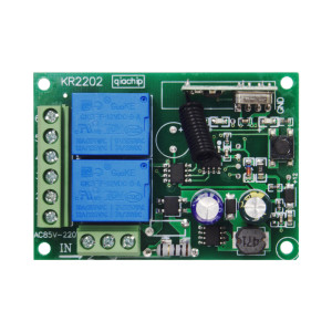 Двухканальный универсальный дистанционный выключатель на 220 Вольт (6 режимов)