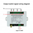 Чотириканальний універсальний дистанційний вимикач на напругу від 12 до 36 Вольт з додатковими режимами (функціями) від Qiachip за 495грн (код товару: 4U36)